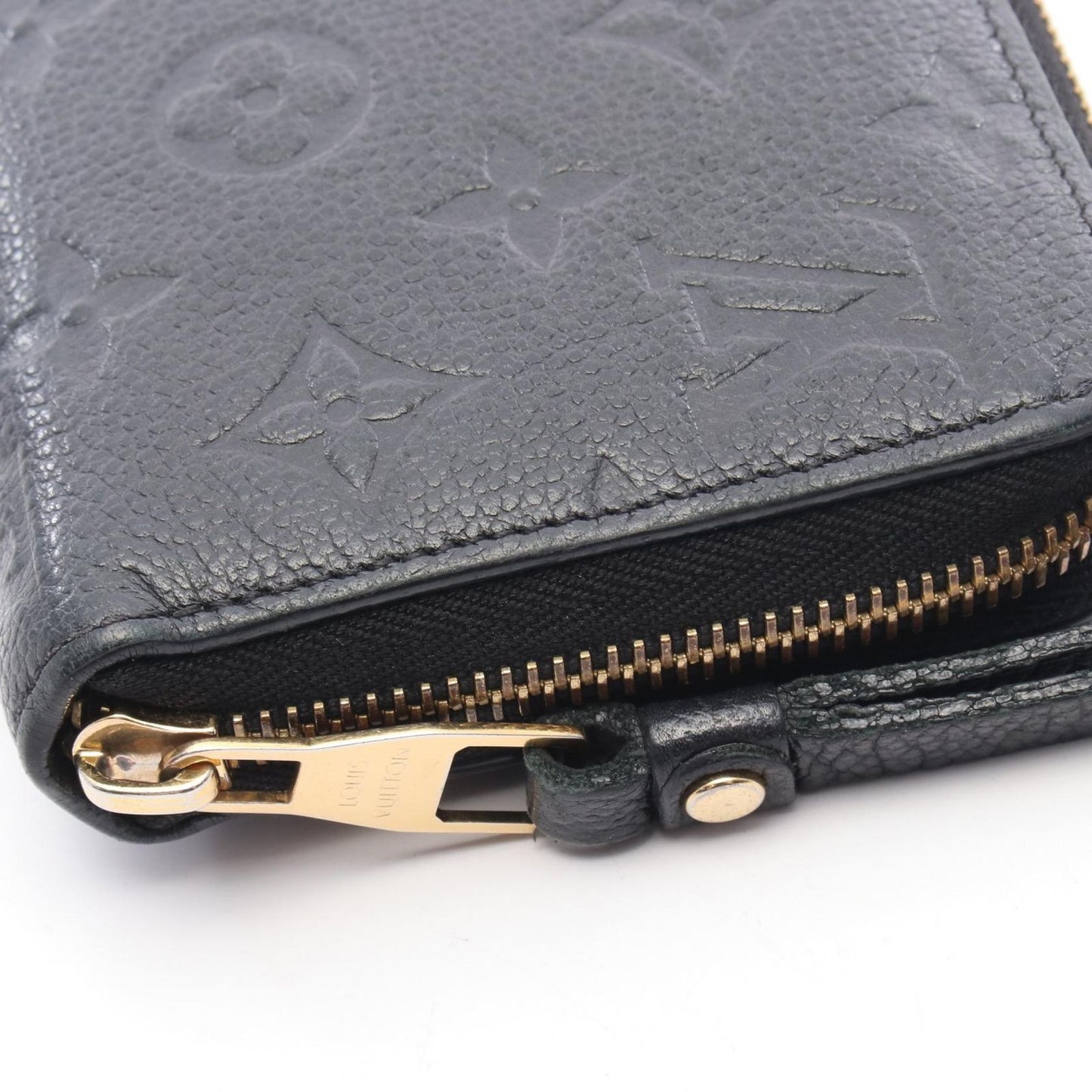 Louis Vuitton Monogram Empreinte Zippy Wallet in Noir