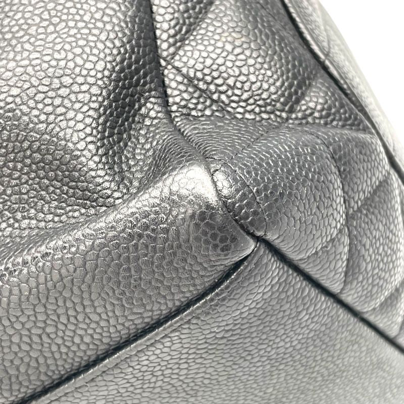 CHANEL PST Chain Tote Bag A50994 in Black Caviar Skin