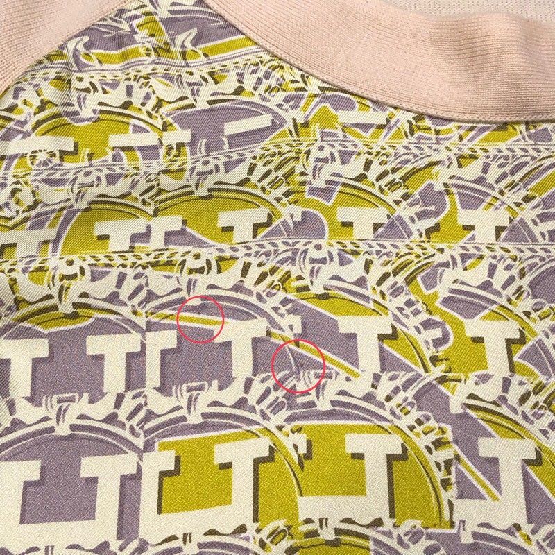 HERMES Twill Reine Short Sleeve Silk Knit - Exquisite Craftsmanship