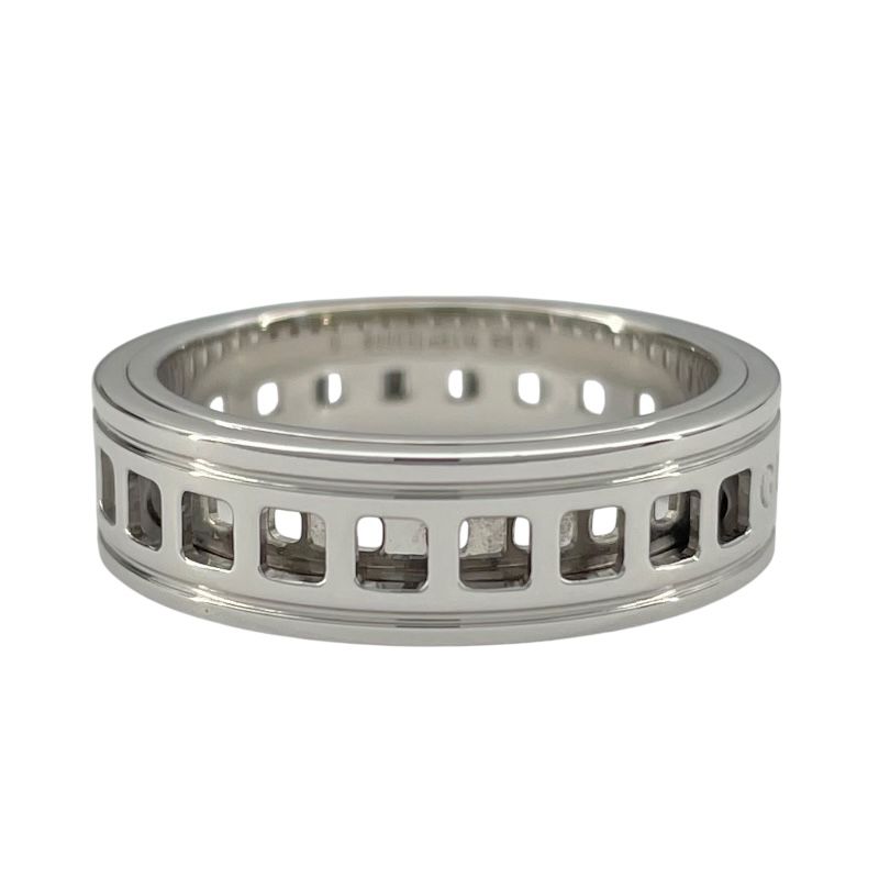 GUCCI K18WG Scroll Ring - Exquisite Silver Jewelry for Women