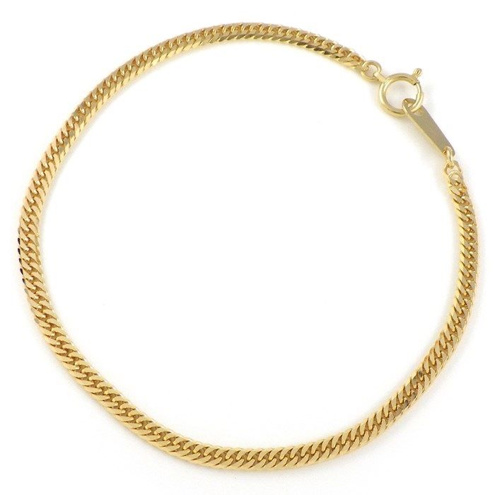 K18YG Double Link Bracelet - Exquisite Japanese Craftsmanship