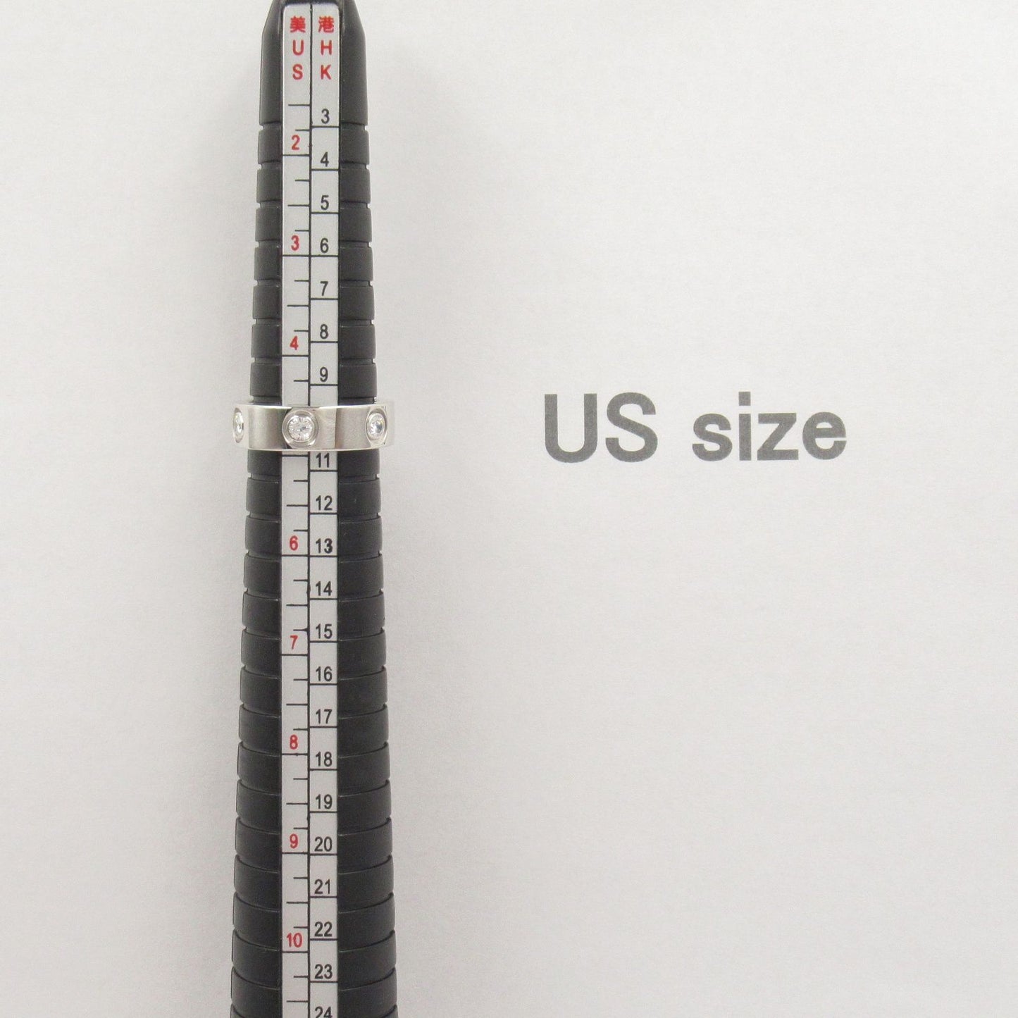 CARTIER Love Ring 6PD K18WG Diamond - Exquisite Luxury