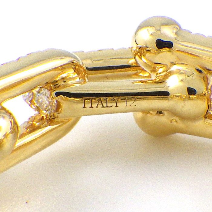 Tiffany & Co. Hardware Link Full Circle Diamond Ring 1.32ct K18YG