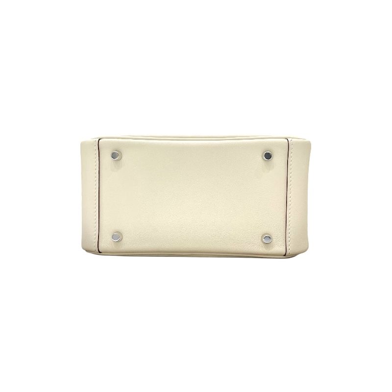 HERMES Lindy Mini Verso Bag - Nat×Sesame with Silver Hardware