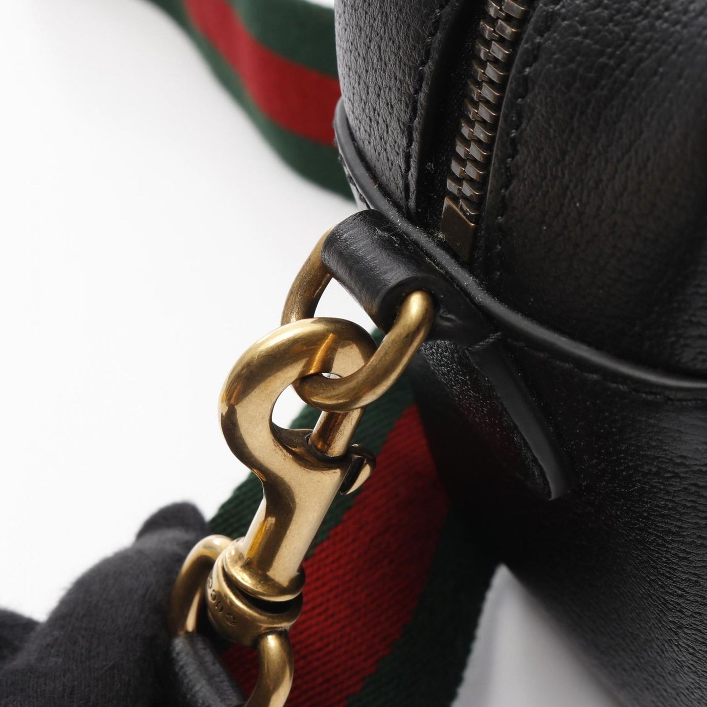 GUCCI x adidas GG Crystal Shoulder Bag - Blue/Black PVC Canvas