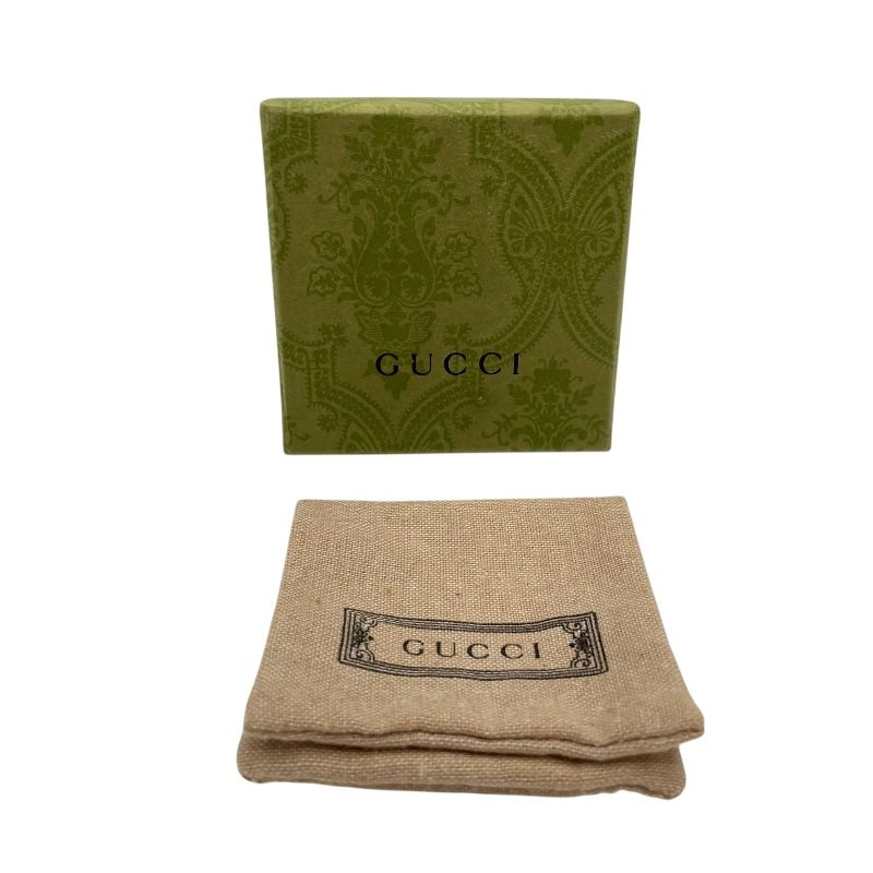 GUCCI Interlocking G Ring in Silver with Turquoise Enamel