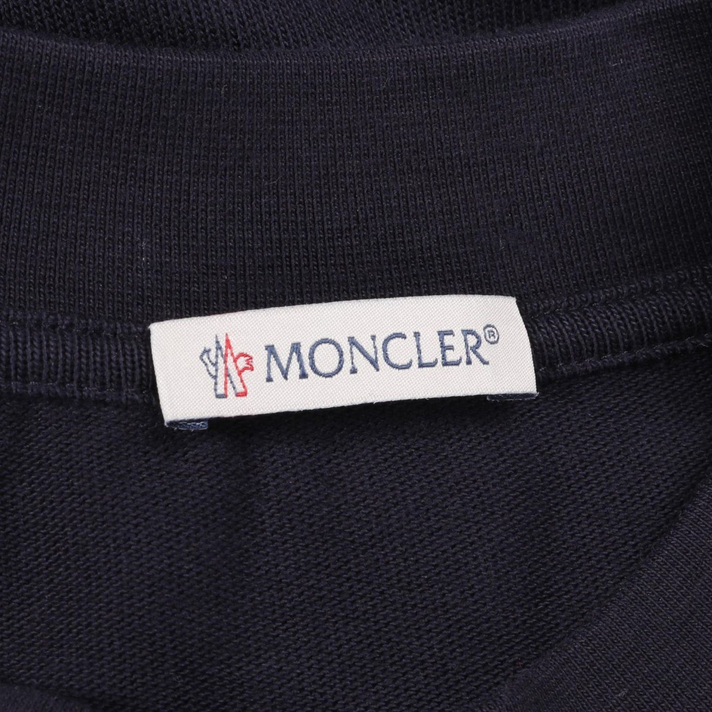 MONCLER Embroidered Logo Cotton T-Shirt - Navy XS