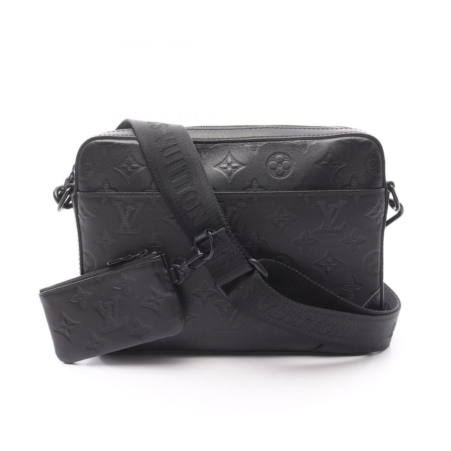 Louis Vuitton Duo Messenger Bag in Noir Leather - Timeless Elegance