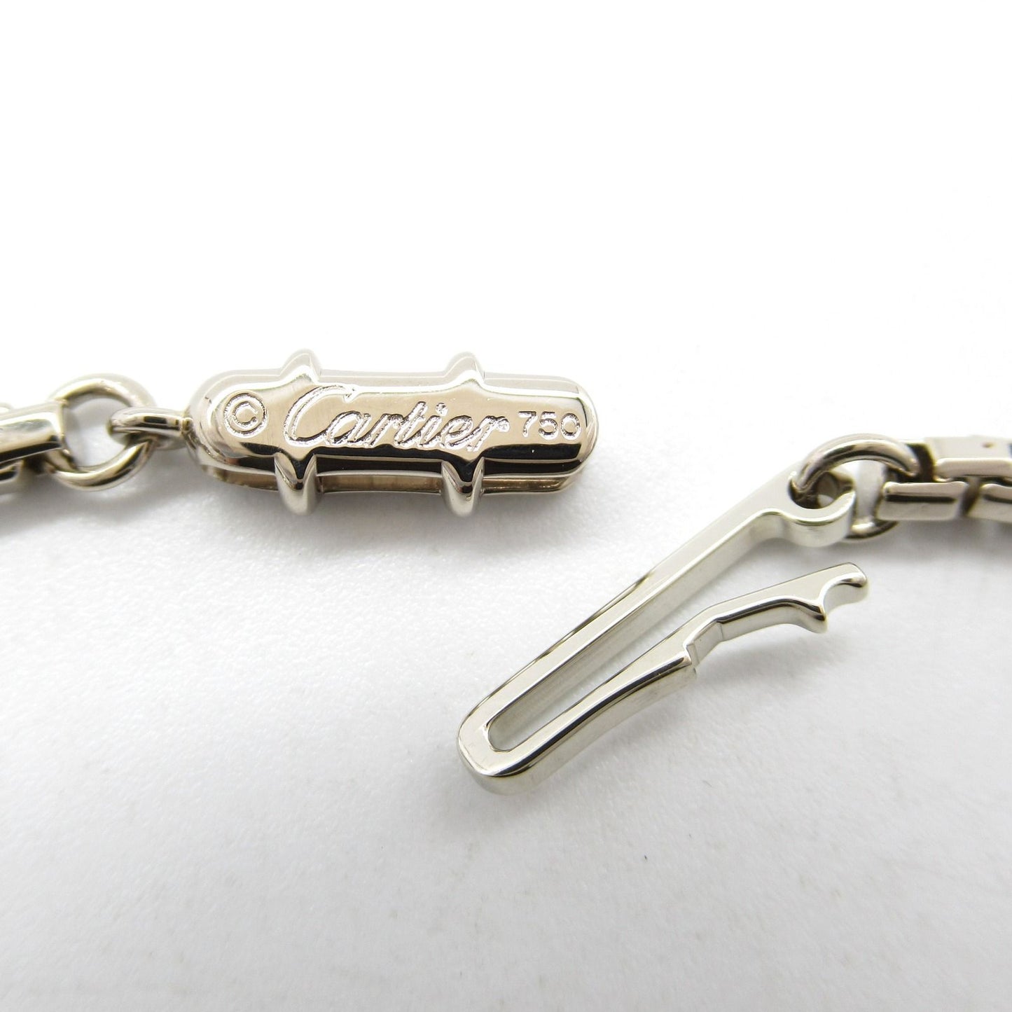 CARTIER Tank Bracelet in K18 White Gold - Timeless Elegance