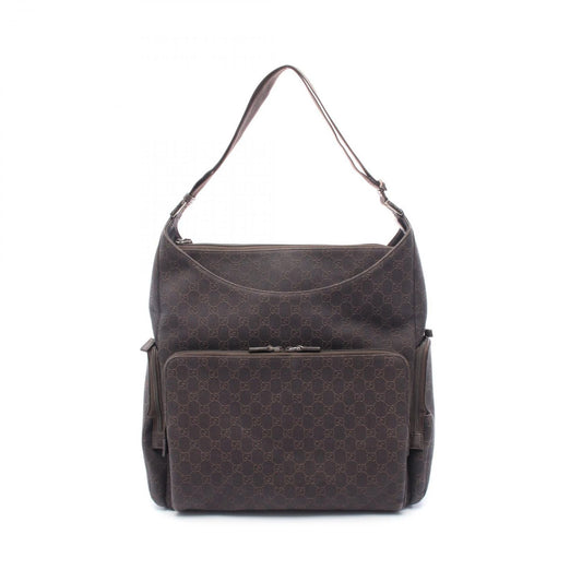 GUCCI GG Canvas Leather Shoulder Bag - Timeless Elegance