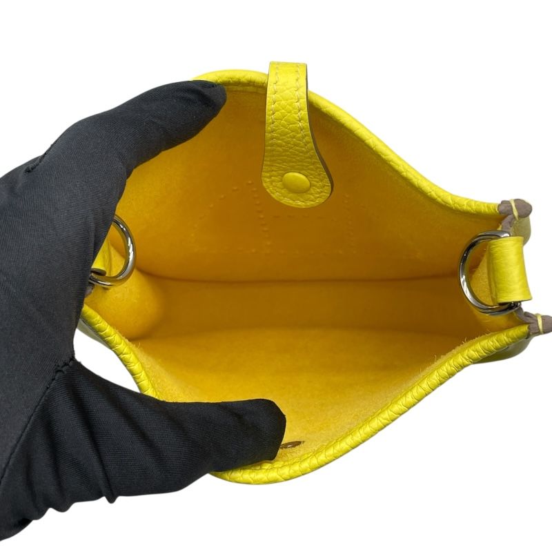 HERMES Evelyn TPM Lime Togo Leather Shoulder Bag - Exclusive