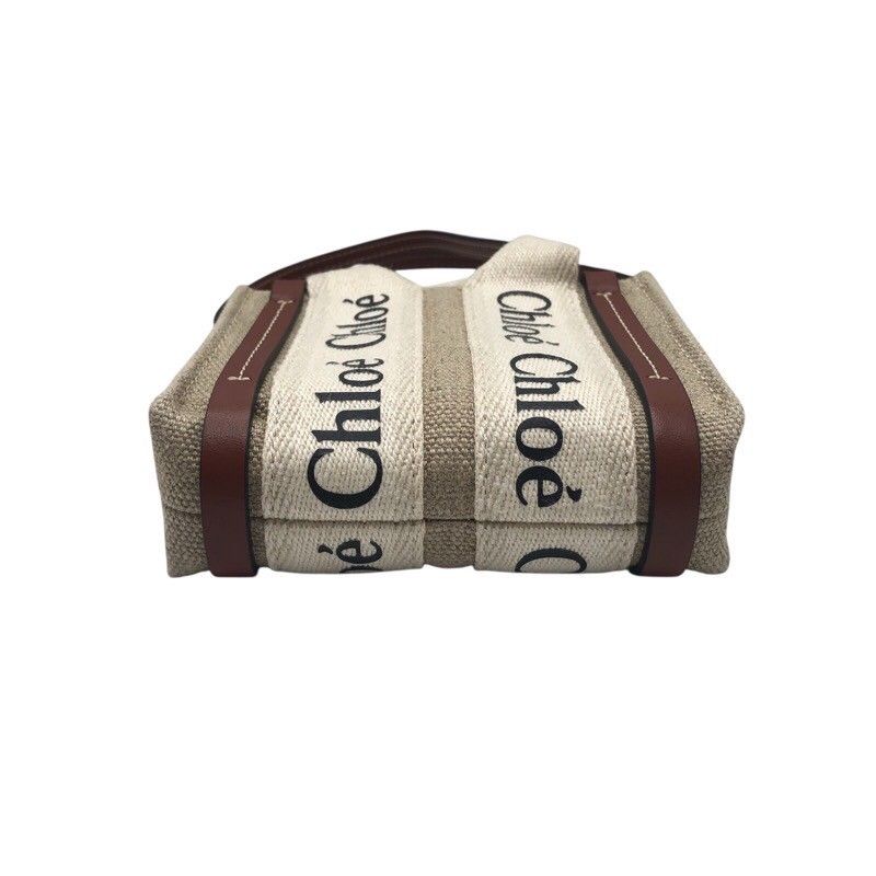 Chloe Woody Nano Canvas Shoulder Bag - Exquisite Craftsmanship