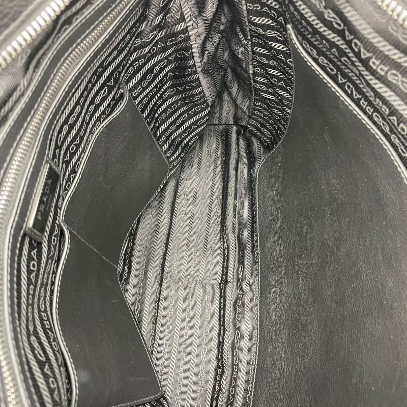 PRADA 2WAY Tote Bag in Black Leather - Timeless Elegance