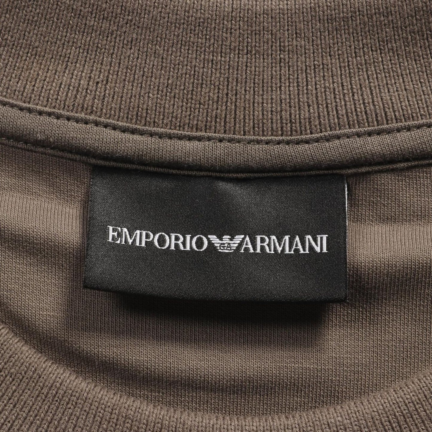 Emporio Armani Brown Cotton Sweatshirt - Timeless Elegance
