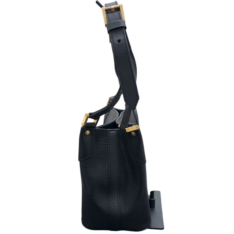 Louis Vuitton Mandara PM Handbag - Black Epi Leather with Gold Hardware