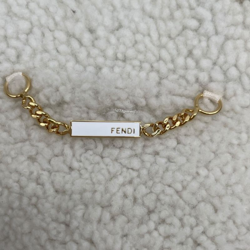 Fendi Cream Shearling Leather Jacket FM5360 - Exquisite Craftsmanship