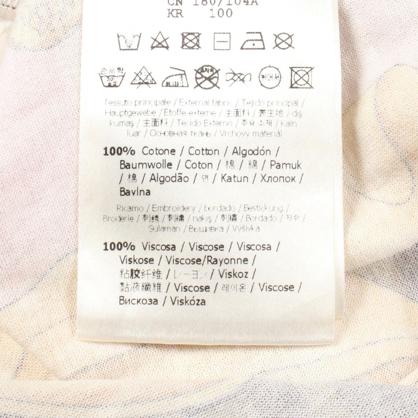 FENDI Cotton T-Shirt in Pink & Yellow - Exclusive Luxury Wear