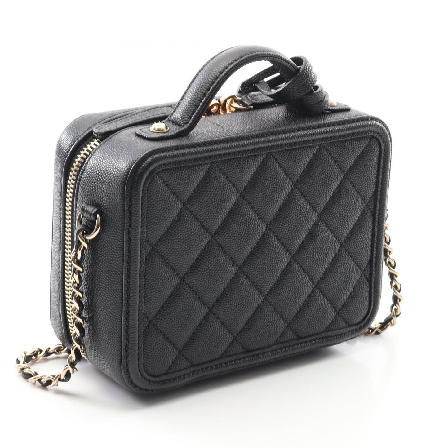 CHANEL CC Filigree Small Vanity Bag - Timeless Elegance