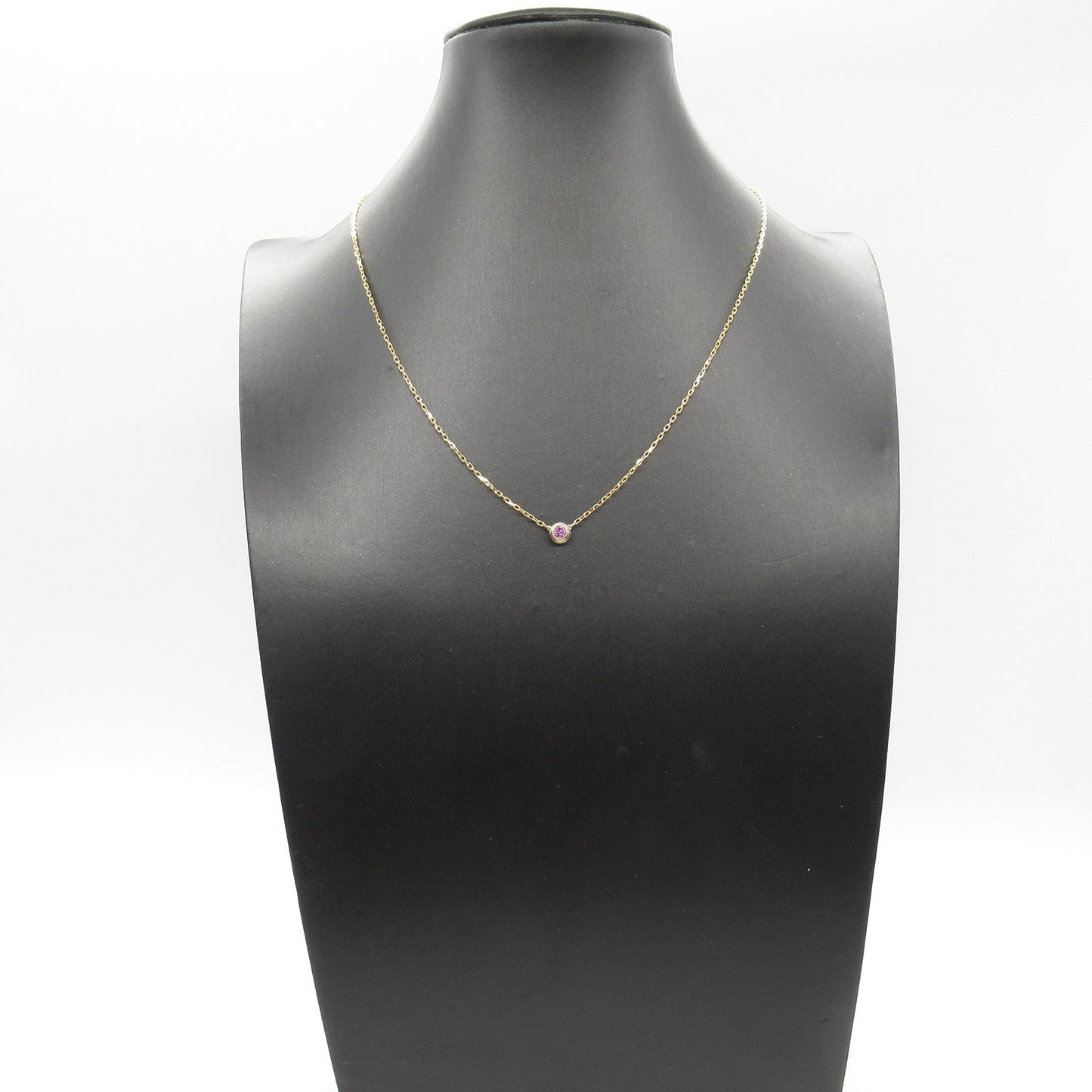 CARTIER Amour Pink Sapphire Necklace in 18K Pink Gold