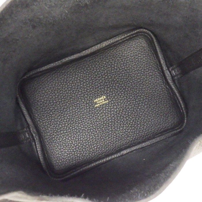 HERMES Picotin Lock PM Handbag - Black Togo Leather, 2024 Edition