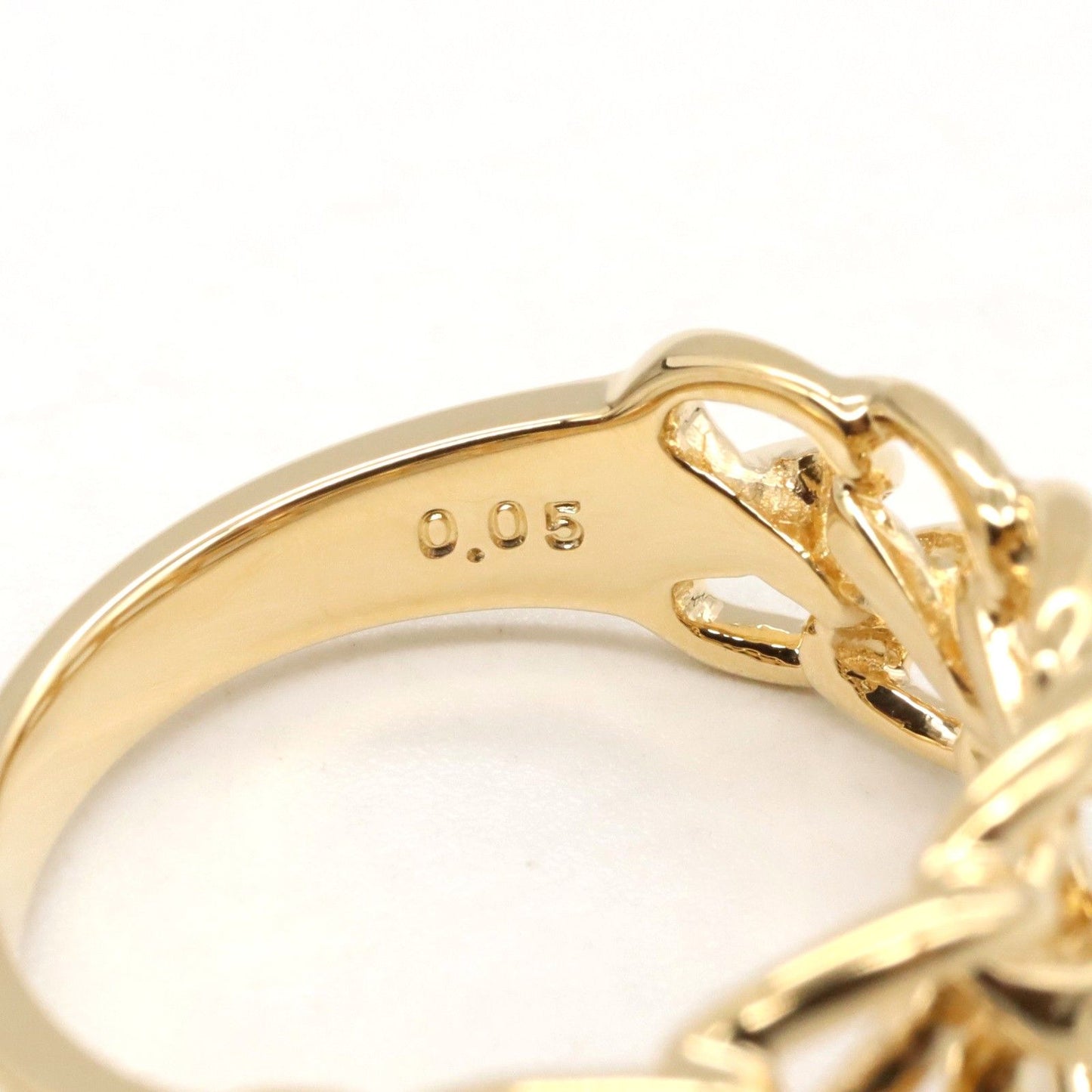 TASAKI K18 Yellow Gold Diamond Ring - Exquisite Elegance