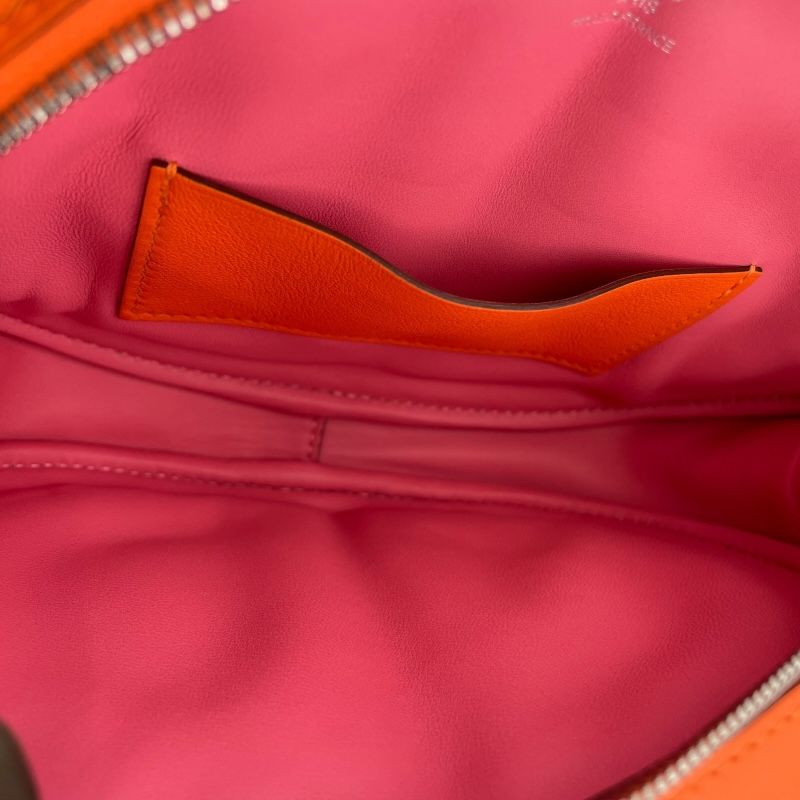 HERMES In The Loop Verso B刻 Orange Mini An/ Rose Azalee Shoulder Bag