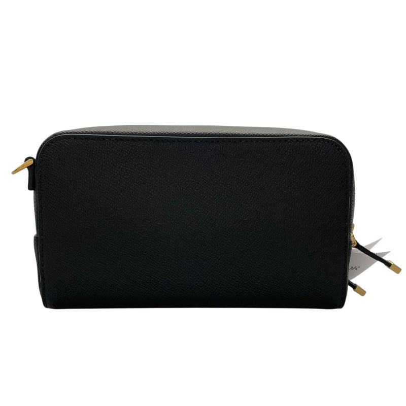 Christian Dior Calo Double Pouch Shoulder Bag - Black & Gold