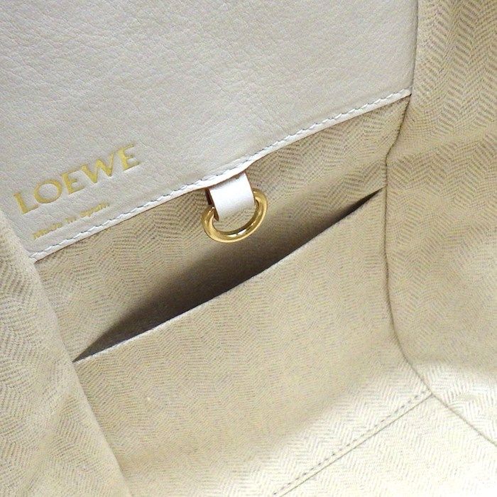 LOEWE Hammock Small Handbag in Ecru & Soft White - Exquisite Craftsmanship