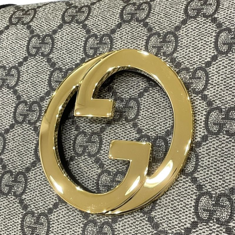 GUCCI Blondie Belt Bag 703807 in Brown GG Supreme Canvas & Leather