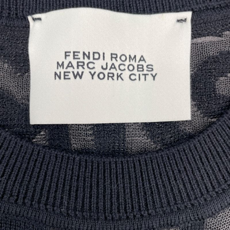 Fendi Logo Knit Sweater FXZ131 in Black - Men's Luxury Fashion