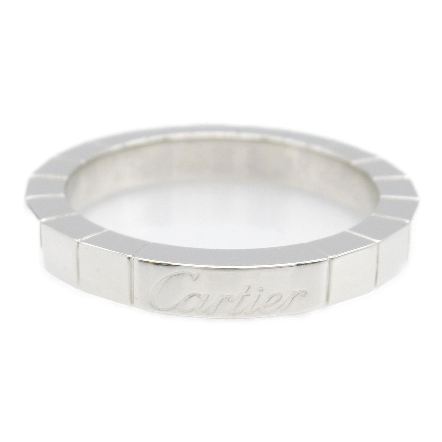CARTIER Laniere Ring in K18 White Gold - Timeless Elegance