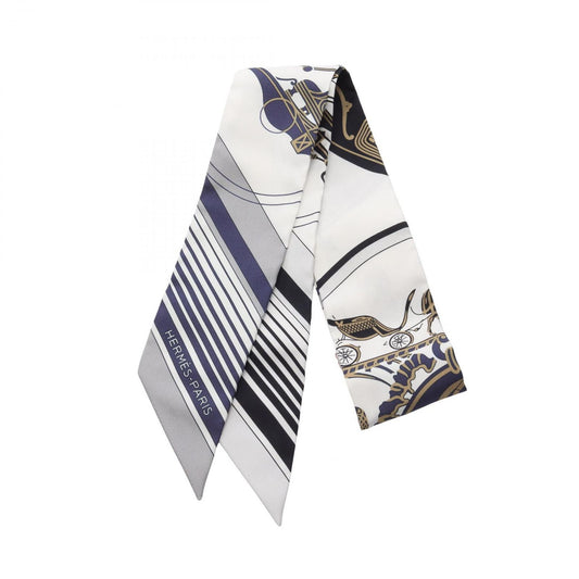 HERMES Ex-Libris Twilly Scarf - Pristine Silk Elegance