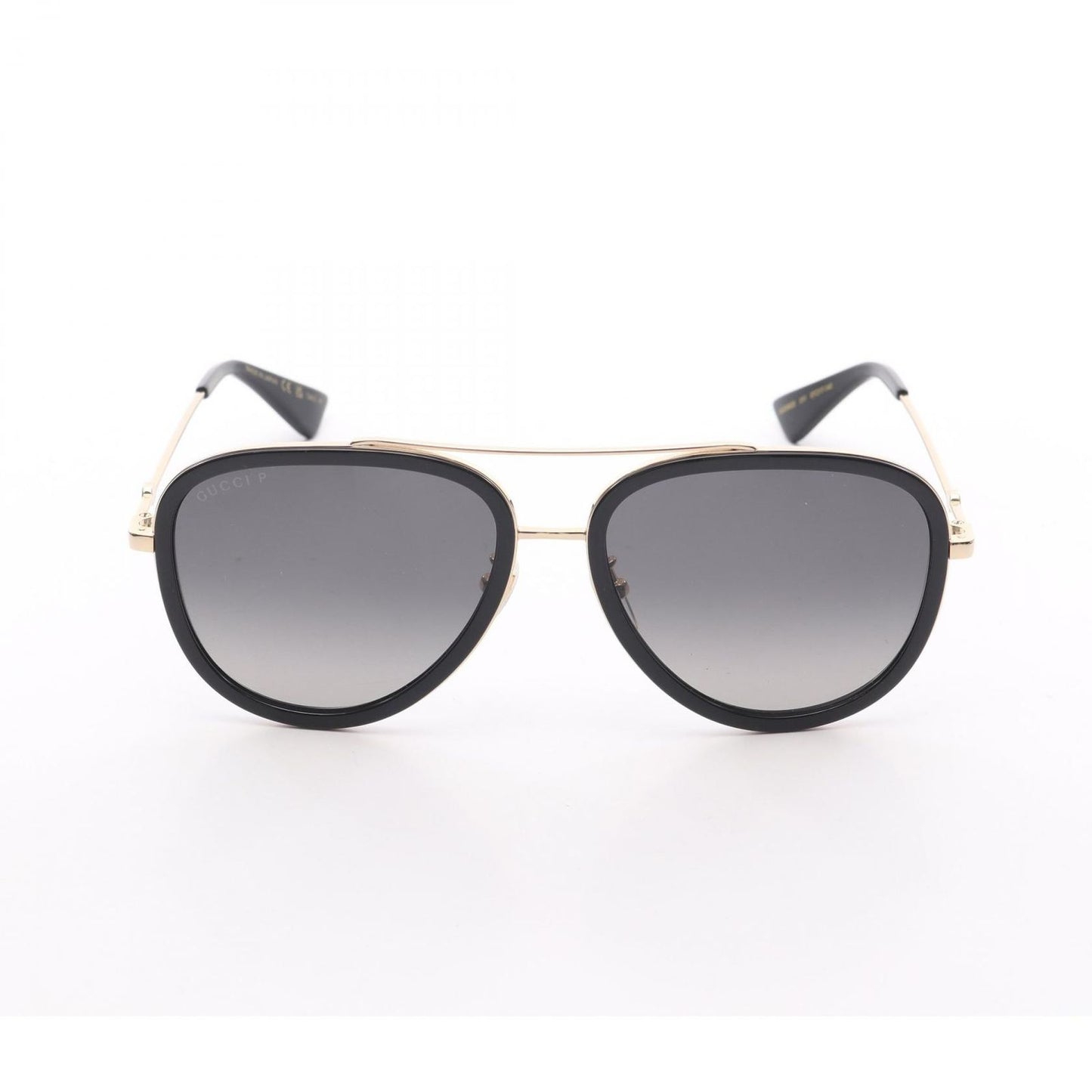 GUCCI Black & Gold Sunglasses - Timeless Elegance