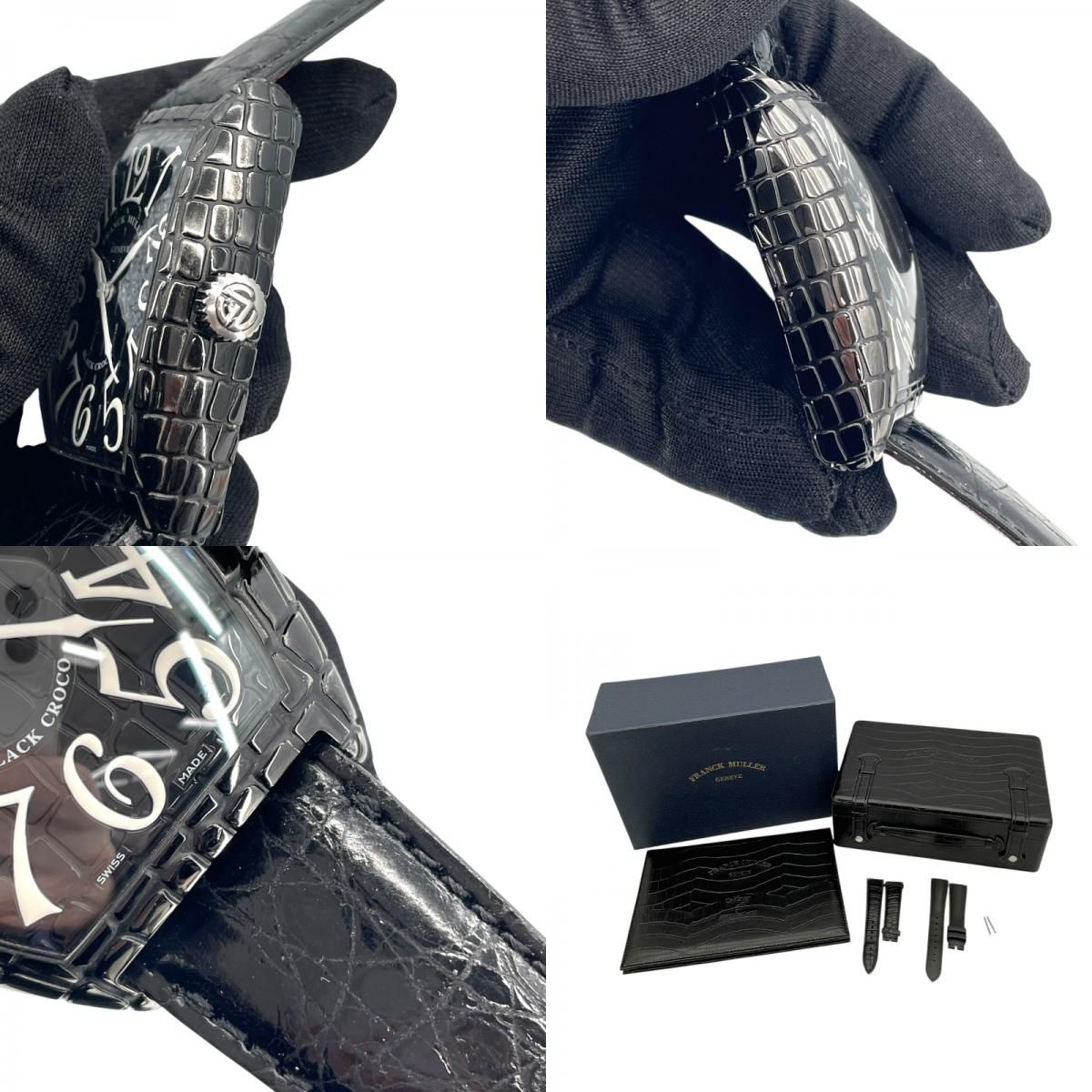 FRANCK MULLER TonuCarbex Black Croco 7880SCBLKCRO Automatic Watch