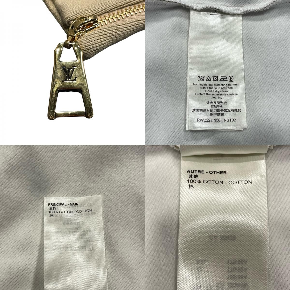 Louis Vuitton LV Circle Logo Sweatshirt Hoodie - Beige Cotton M