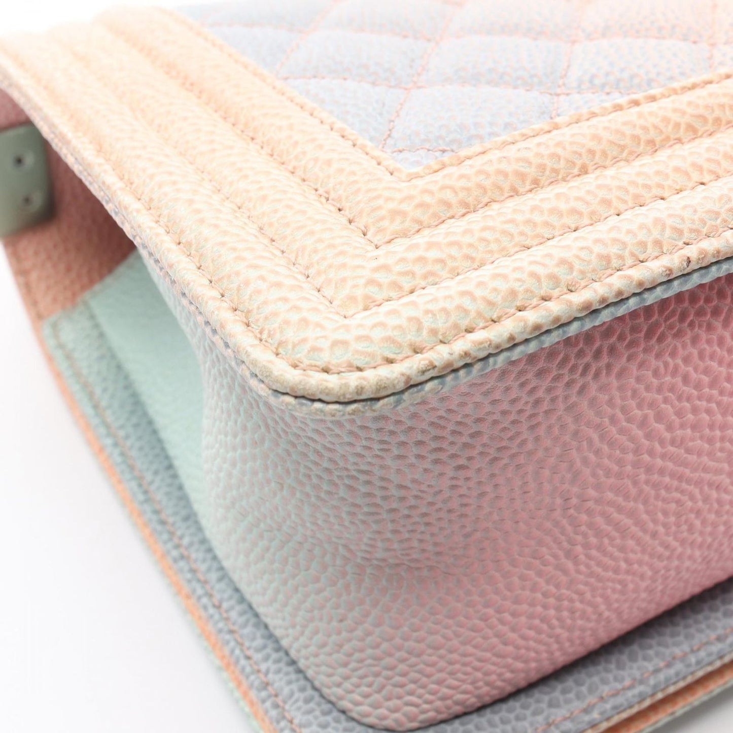 CHANEL Boy Chanel Rainbow Shoulder Bag - Exquisite Caviar Leather