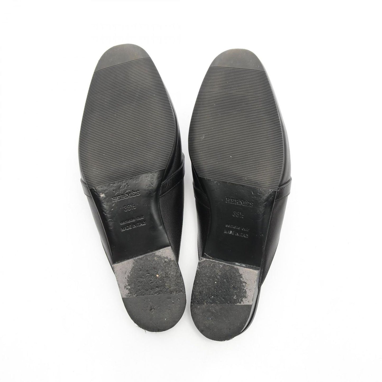 HERMES Oz Kelly Buckle Sandals - Elegant Black 38.5