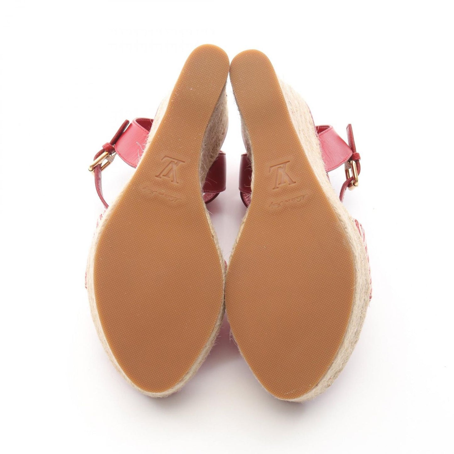 Louis Vuitton Sail Away Red Leather Sandals - Size 35.5