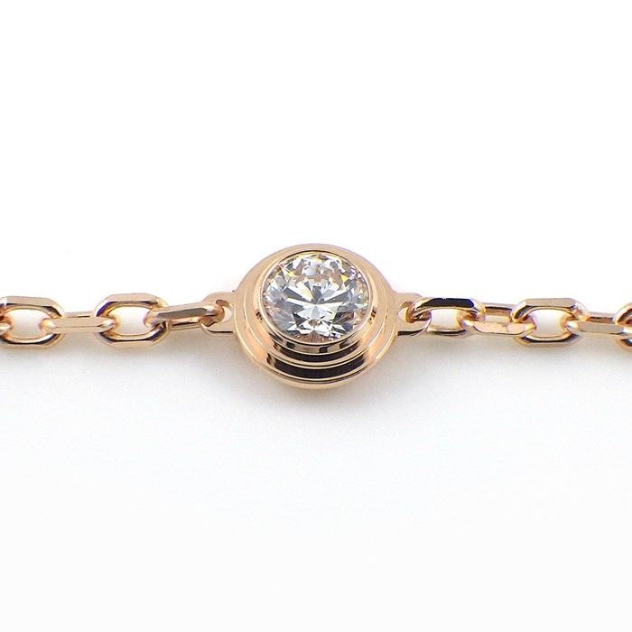 Cartier Love Bracelet with Diamond - K18 Pink Gold, Small Model