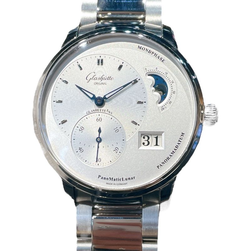 Glashütte Original PanoMatic Luna 1-90-02-42-32-71 Stainless Steel Watch