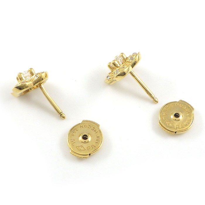 MAUBOUSSIN Chance of Love Clover Diamond Earrings in 18K Yellow Gold