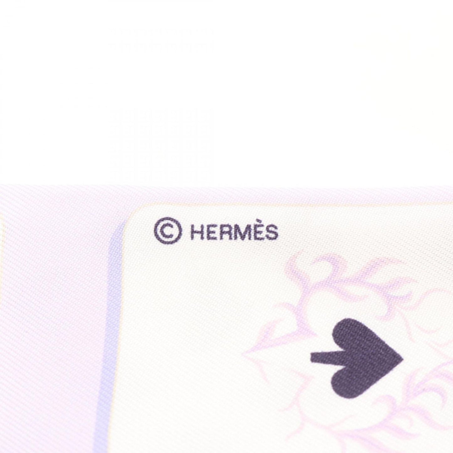 HERMES Jeu de Cartes Twilly Scarf in Purple Silk - Exquisite Elegance