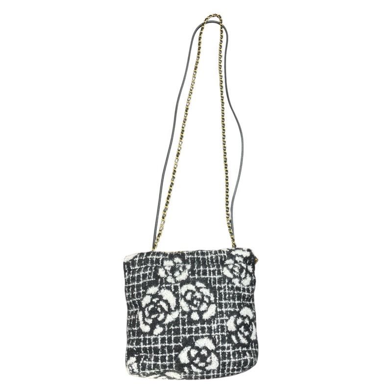 CHANEL Mini 22 Bag in Black & White with Gold Hardware