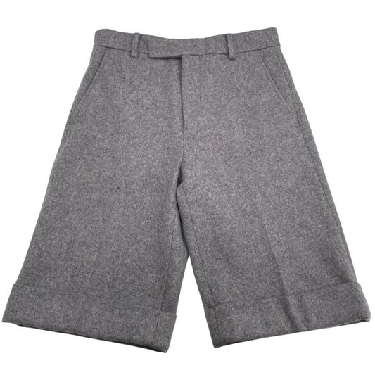 GUCCI Melton Wool Cashmere Short Slacks - Gray - Size 44