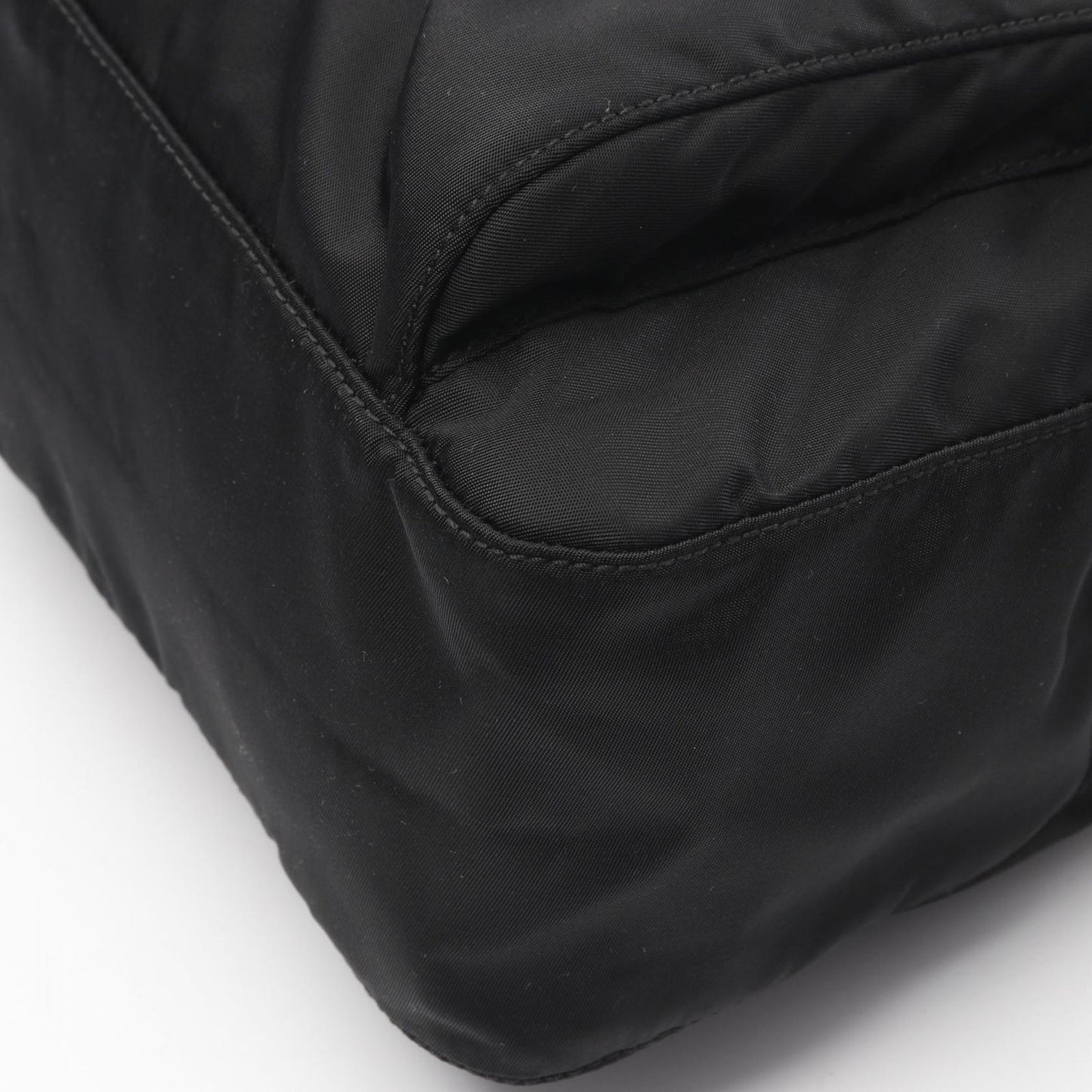 PRADA VELA BT8994 Black Nylon Leather Shoulder Bag - Timeless Elegance