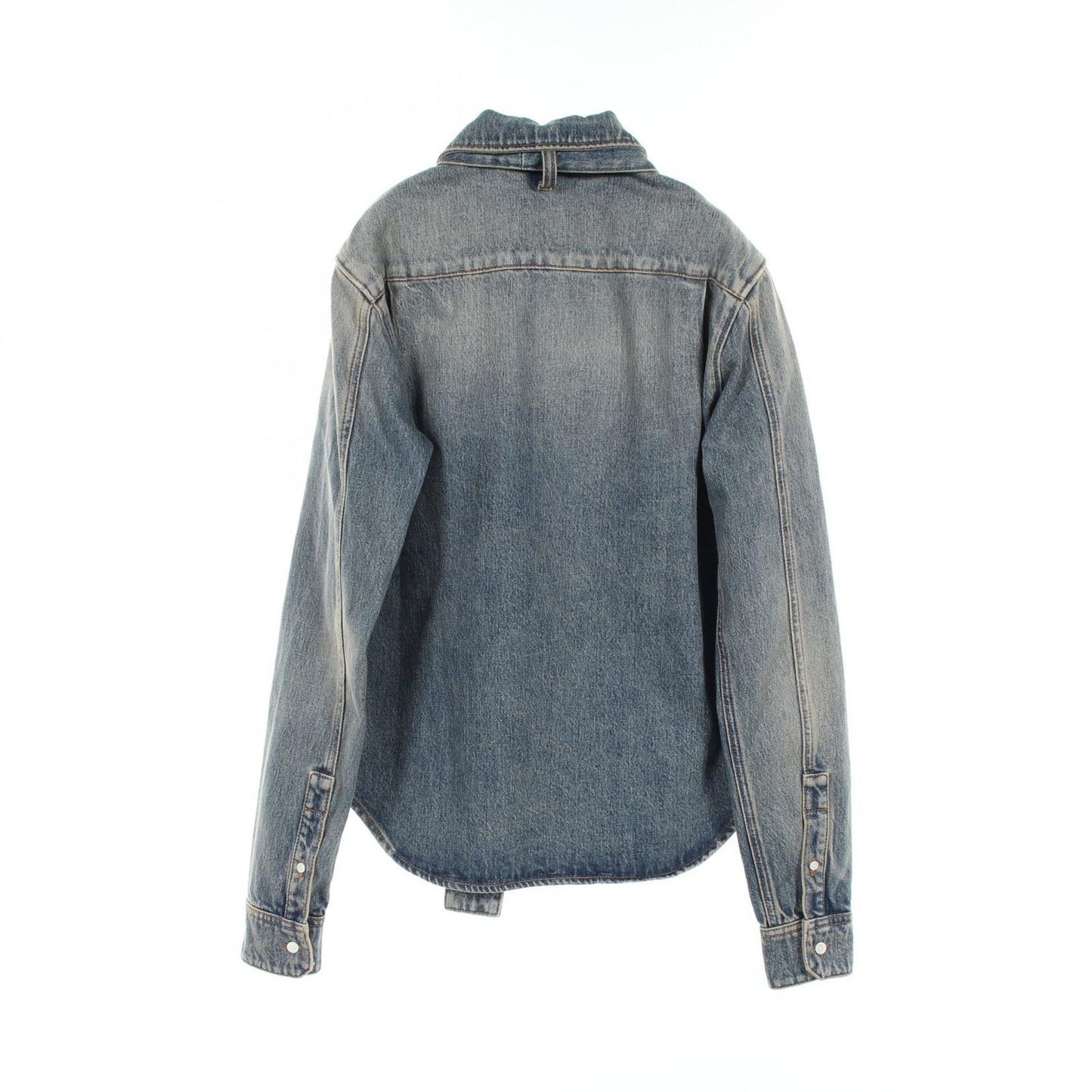 LOEWE Bow Shirt in Blue Cotton Denim - Exquisite Craftsmanship