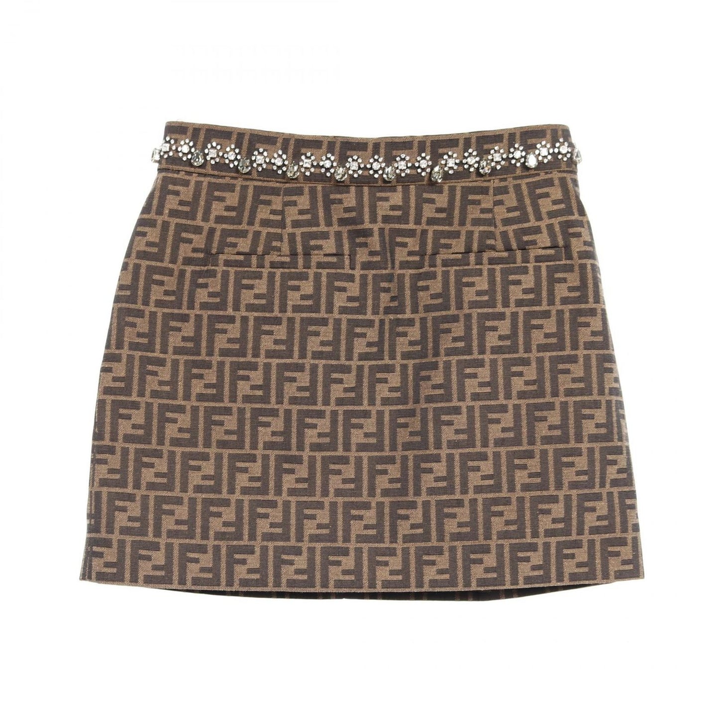 FENDI Zucca Pattern Cotton Skirt - Timeless Elegance