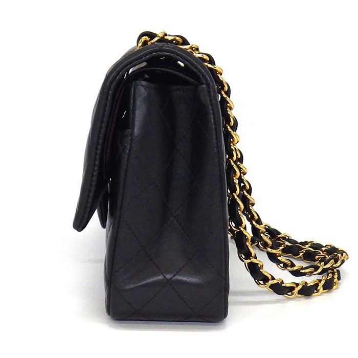 CHANEL Classic Matelassé 25 Shoulder Bag in Black Lambskin