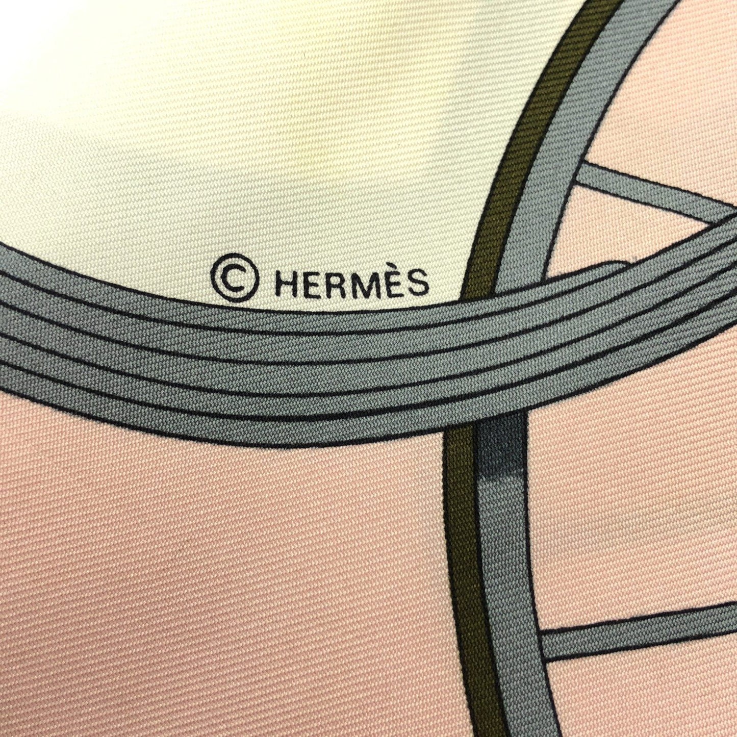 HERMES Pink Silk Scarf - Timeless Elegance