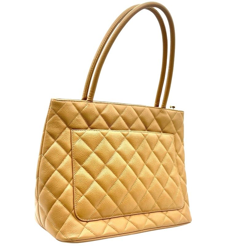 CHANEL Reissue Tote A01804 Beige Caviar Leather Handbag